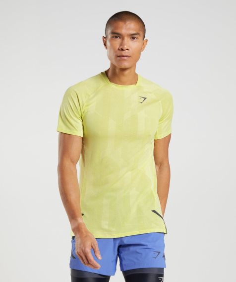 Men's Gymshark Apex T-Shirts Yellow | CA D57N8A